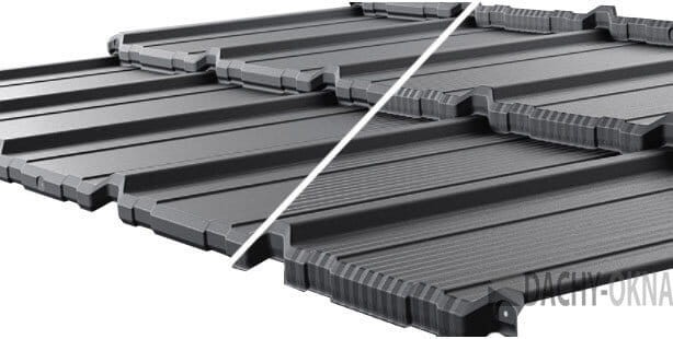 Blachodachówka modułowa Budmat COMO - przetłoczenie klasyczne i mikrofala