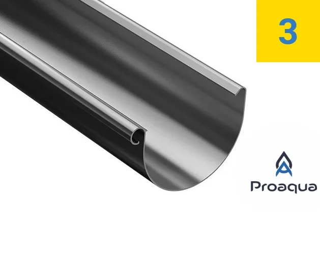 Rynna dachowa PVC Budmat Proaqua - kolor RAL 7016