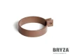 Bryza obejma rury spustowej PVC - brąz