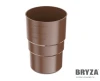 BRYZA złączka rury spustowej - mufa- PVC - Brąz
