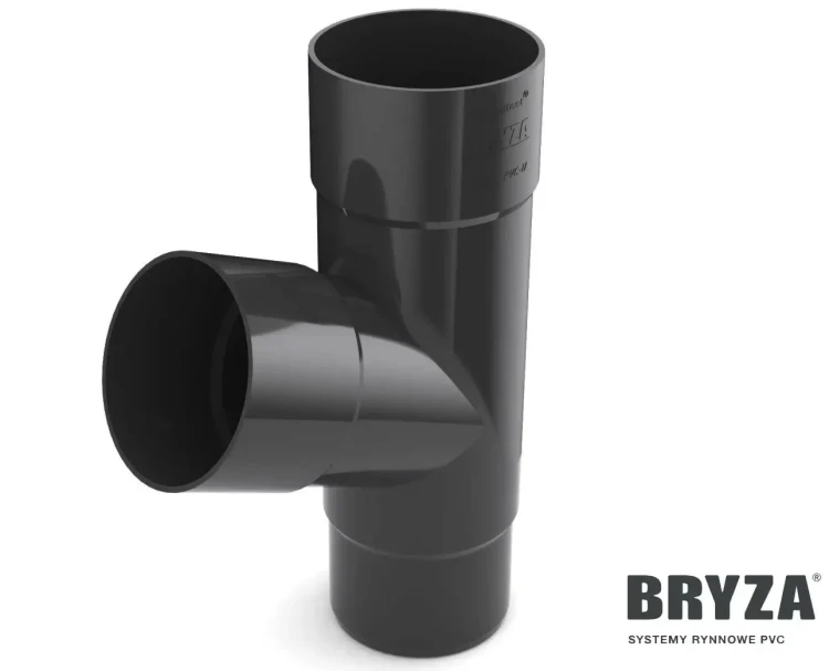 BRYZA trójnik rury spustowej PVC - grafit