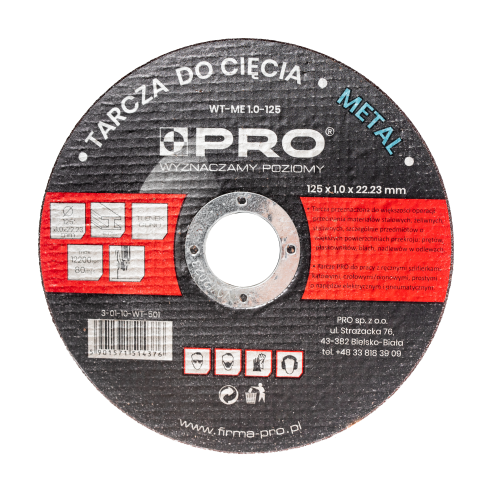 5901571514376_PRO-WT501 TARCZA DO METALU   125 x 1.0 x 22.23 WT-ME1.0-125.png