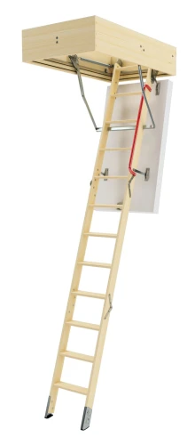 Schody strychowe FAKRO LWT super thermo greenstep - wersja trzysegmentowa