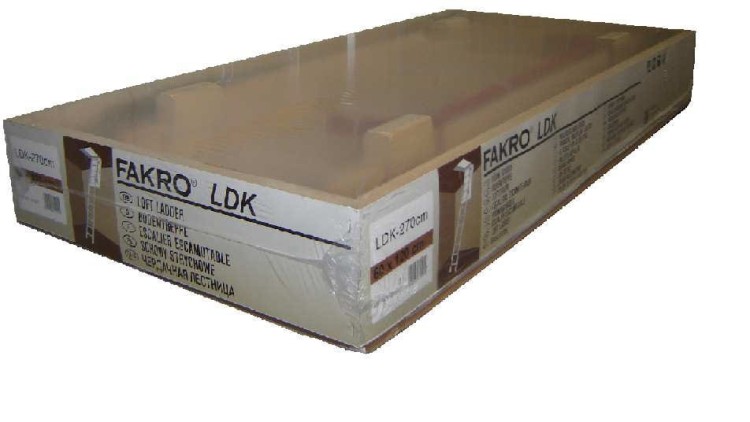 Schody strychowe FAKRO LDK - segment przesuwny LDS sprzedawany osobno - pakowanie