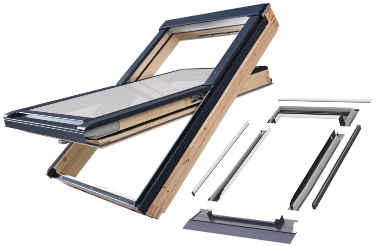 Okno dachowe FAKRO FTP-V P50 + kołnierz EZV-AX00