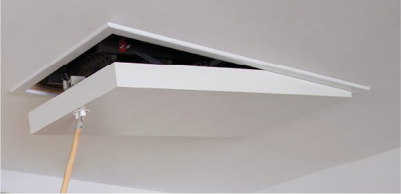 Schody strychowe GREENSTEP FAKRO LWE - klapa