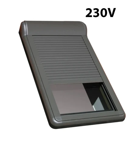 Roleta zewnętrzna FAKRO ARZ ELECTRO 230 V - kolor RAL 7022 (standardowy kolor okna)