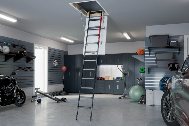 Schody strychowe FAKRO LME Energy Efficient - wizualizacja