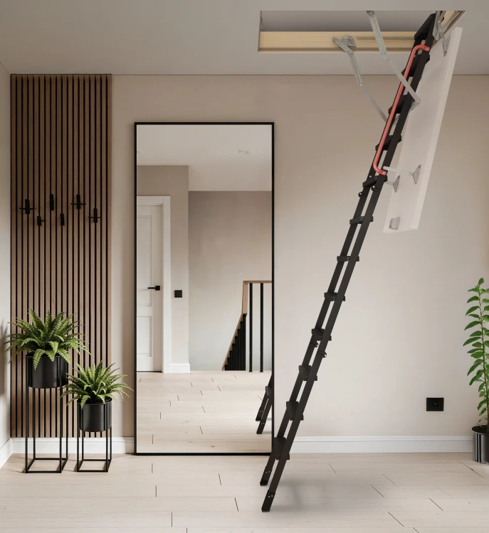 Metalowe schody strychowe FAKRO LMK Greenstep - Aranzacja