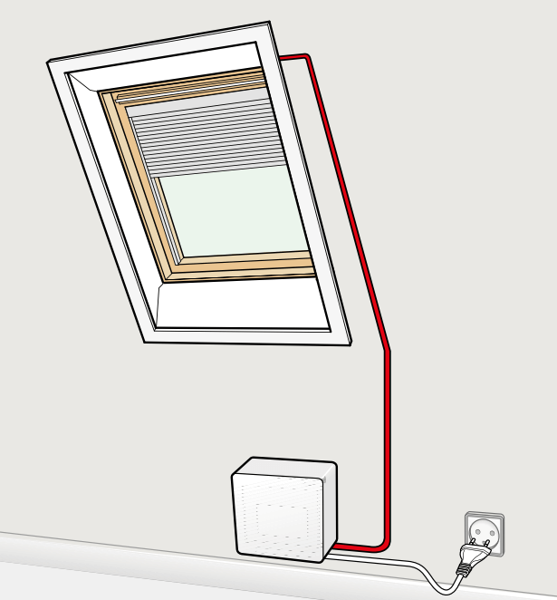 VELUX KUX110 przykład montażu