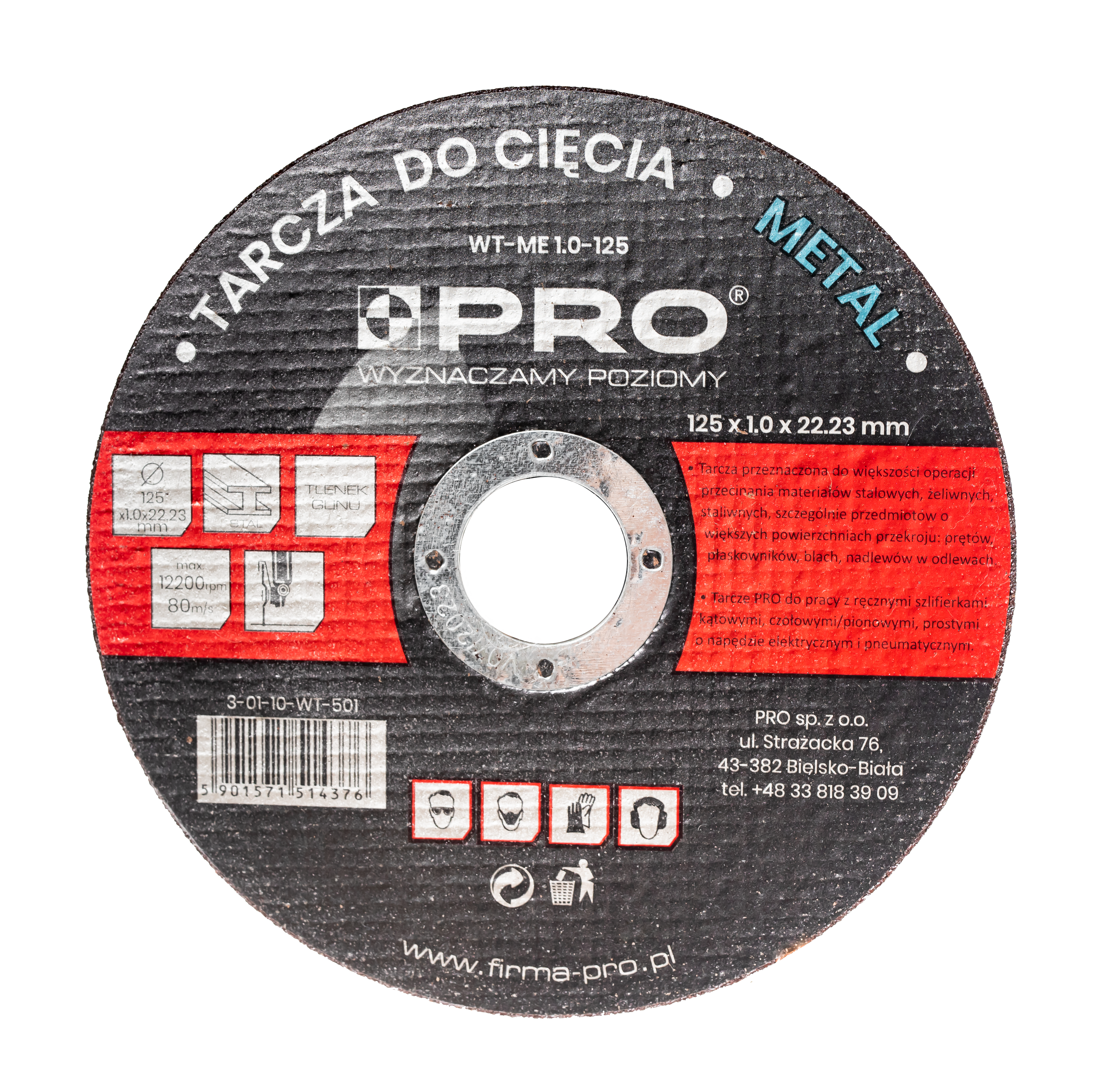 5901571514376_PRO-WT501 TARCZA DO METALU   125 x 1.0 x 22.23 WT-ME1.0-125.png